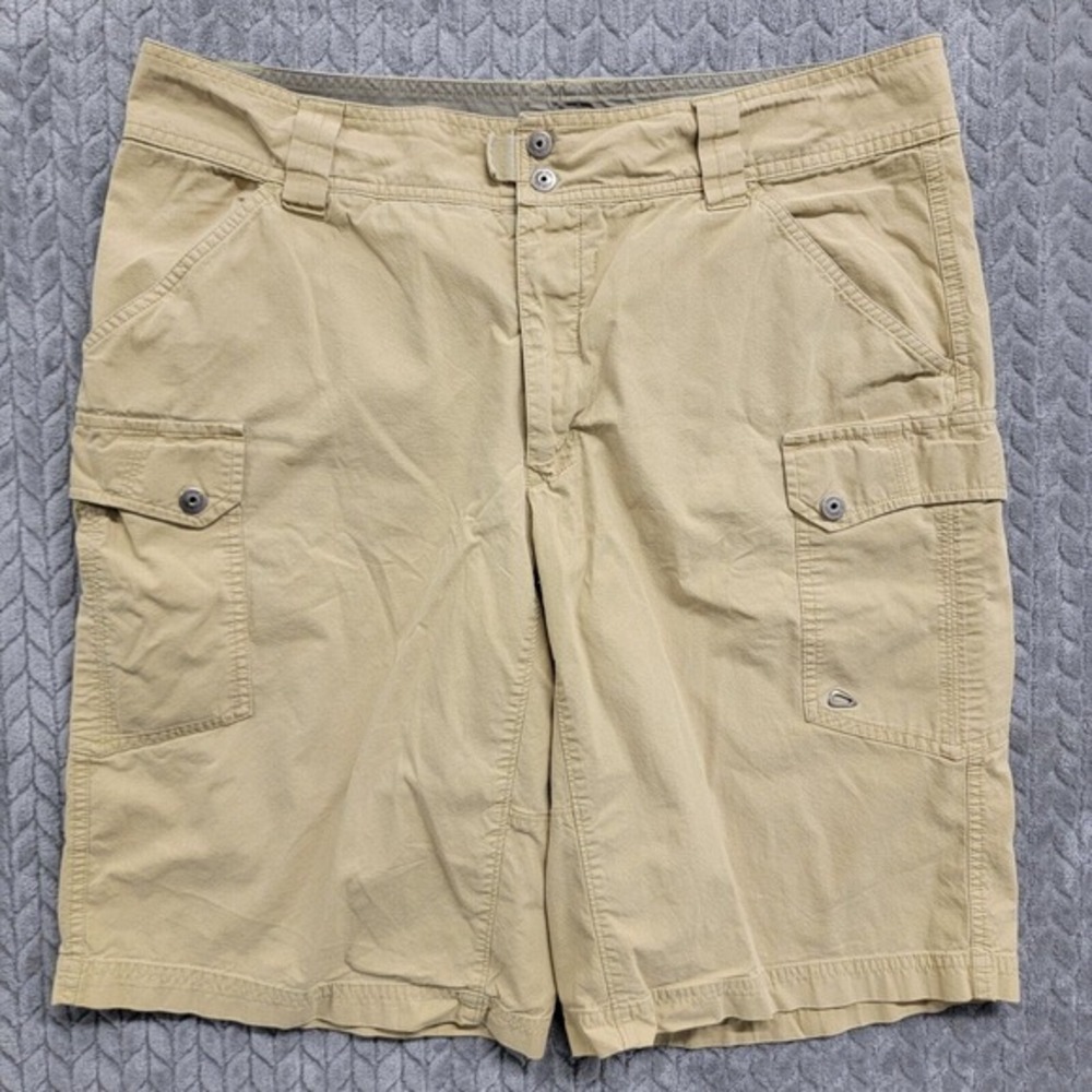Columbia Sportswear Co Cargo Hiking Shorts Size 36 Yellow‎ Camping Outdoor